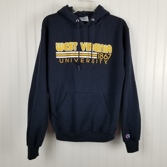 West Virginia University Hoodie Sweatshirt Pull Over Graphic Pockets Heavy Blend - Picture 7 of 7